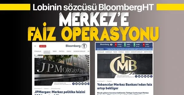 Yabancı kuruluşlardan Merkez Bankası’na faiz baskısı! BloombergHT operasyona çanak tuttu