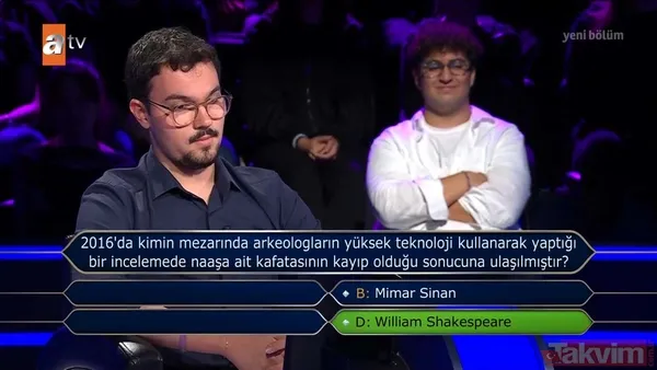 "Kim Milyoner Olmak İster?"de heyecan dolu anlar: Yarışmacı doğru karar verdiğine sevindi! "Hangisi "banlamak" kelimesinin sözlükteki anlamlarından biridir?" - 12