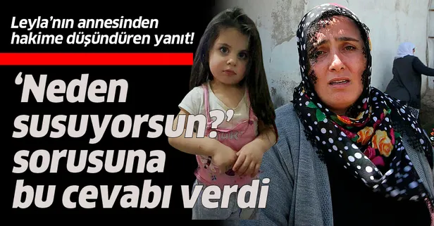 Hakimin "Neden susuyorsun?" sorusuna Leyla Aydemir'in annesinden cevap: 6 çocuğum daha var
