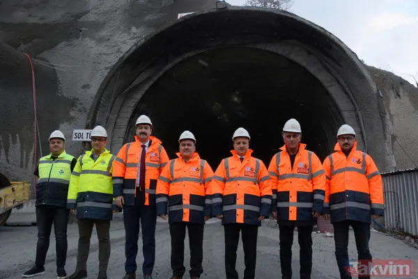 İncelemelerinin ardından gazetecilere açıklamalarda bulunan Vali Taşbilek, yeni Zigana tünelinin üçte 2'lik kısmının tamamlandığını belirterek, "Yüzde 65'in...