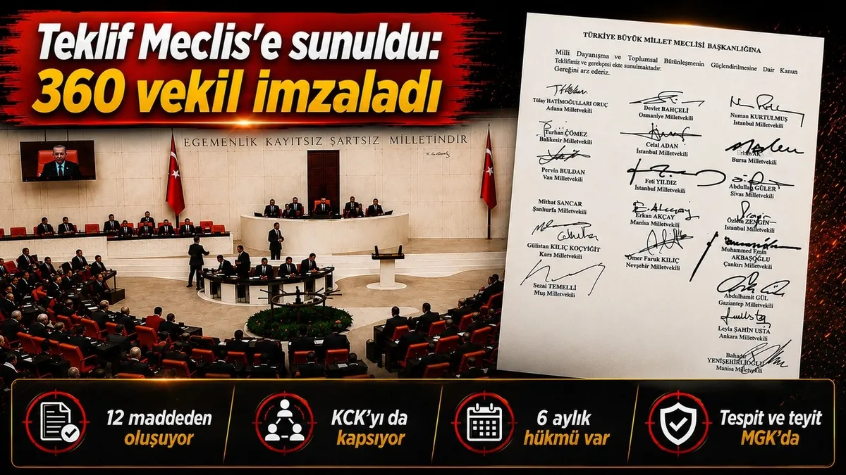 Terörsüz Türkiye için yasa teklifi Meclis'te