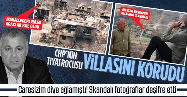 Antalya’da komşu evler yanarken CHP’li Başkan Şükrü Sözen villasını korudu!