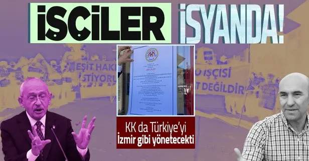 CHP’li Tunç Soyer’in yönetimindeki İzmir’de metro çalışanları toplu iş sözleşmesi için grevde!