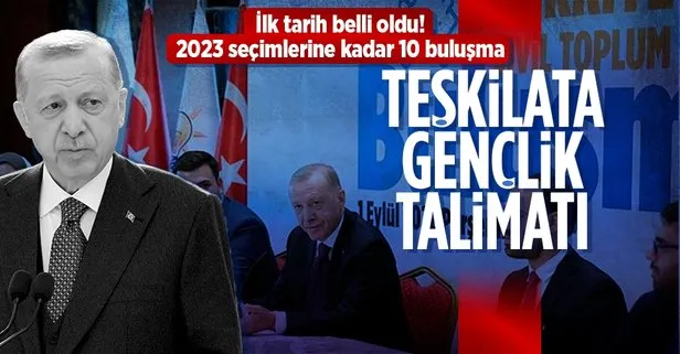 Başkan Erdoğan 2023 seçimine kadar 10 gençlik buluşması yapacak!