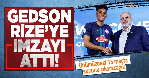 Rizespor Başkanı Tahir Kıran, Portekizli yıldız için esprili bir yorum yaptı! Gedson'un suyunu çıkaracağız!