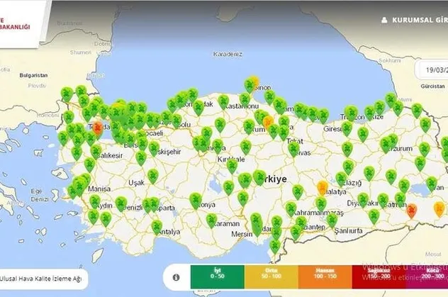 Çevre ve Şehircilik Bakanlığı yayınladı! Türkiye sokağa çıkmadı hava temizlendi!