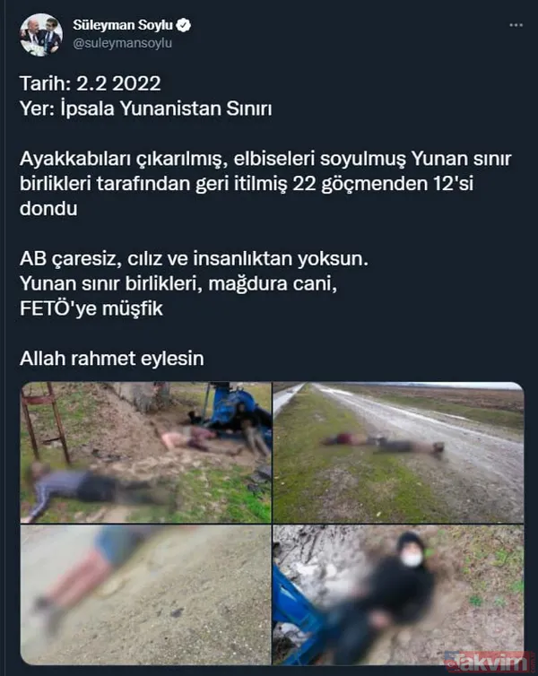 Yunanistan'ın geri ittiği 12 göçmen donarak öldü! Birleşmiş Milletler'den açıklama: Dehşete düştük - 6