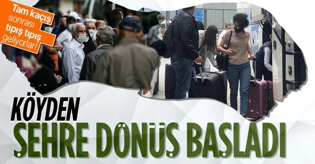 Otogarda dönüş yoğunluğu başladı! Biletler tükendi...