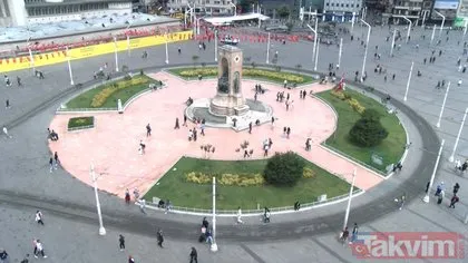 Taksim Meydanı’ndaki Cumhuriyet Anıtı’nın sancak direği yine kırıldı