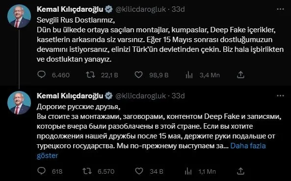7'li koalisyonun adayı CHP'li Kemal Kılıçdaroğlu'nun FETÖ'yü aklama operasyonu! Rusya'yı suçladı: "Kasetlerin arkasında siz varsınız"-4