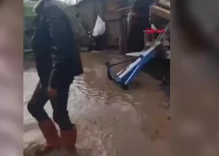 Ardahan’da sağanak sele neden oldu