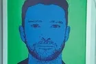 Justin Timberlake'in sabıka fotoğrafı sanat eseri oldu