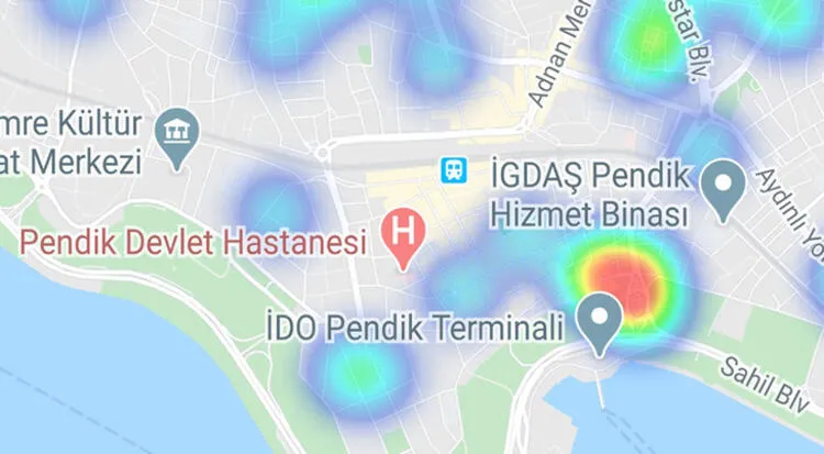 İstanbul'un güncel koronavirüs yoğunluk haritası! İşte ilçe ilçe İstanbul koronavirüs vaka haritası | Hayat Eve Sığar - 27