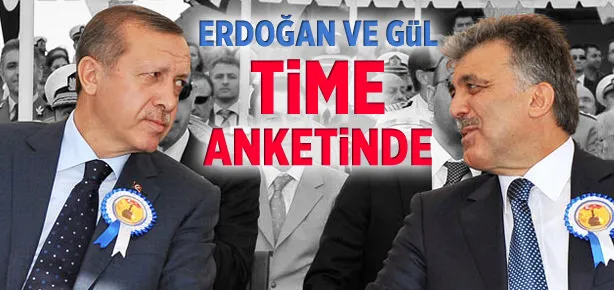 Gül ve Erdoğan Time anketinde