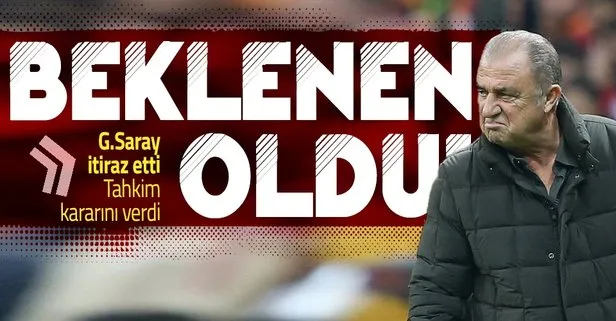 SON DAKİKA! Tahkim’den Fatih Terim kararı! Galatasaray itiraz etmişti...