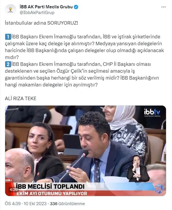 İBB makamlarını CHP delegelerini peşkeş çeken İmamoğlu'na AK Parti'den zor sorular! İmamoğlu'nun yancılarından Canpolat'a: Şehvetli yalancı-4