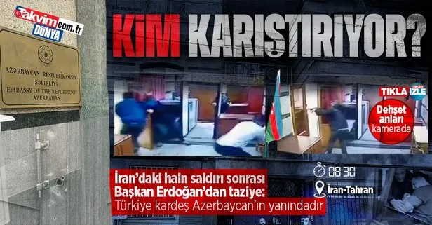Azerbaycan’ın Tahran Büyükelçiliğine silahlı saldırı: Koruma müdürü şehit oldu! Görüntüler ortaya çıktı | Başkan Erdoğan’dan taziye