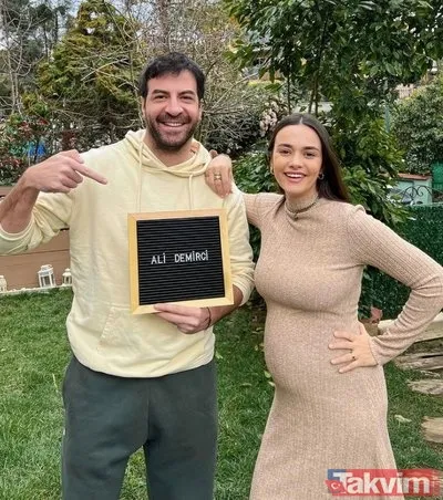 Hande Soral ile İsmail Demirci minik oğulları Ali’nin yüzünü ilk kez gösterdi! Ünlülerden yorum yağdı: Petek Dinçöz, Ebru Şahin... - 9