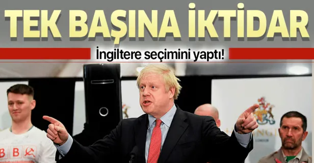 İngiltere’de Boris Johnson liderliğindeki Muhafazakar Partinin tek başına iktidara geldiği kesinleşti