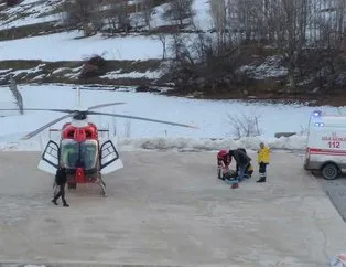 112 helikopteri hastalar için havalandı