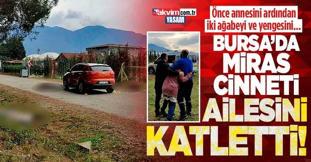 Bursa’da miras faciası! Polis memuru ailesini katletti: Annesi, 2 ağabeyi ve yengesini öldürdü