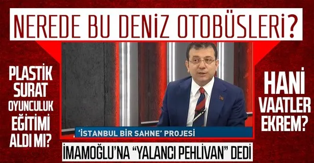 Tuzla Belediye Başkanı Şadi Yazıcı, İBB Başkanı Ekrem İmamoğlu’na, Yalancı pehlivan dedi: Nerede bu deniz otobüsleri