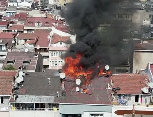 İstanbul’da korkutan yangın! Çatı alev alev yandı