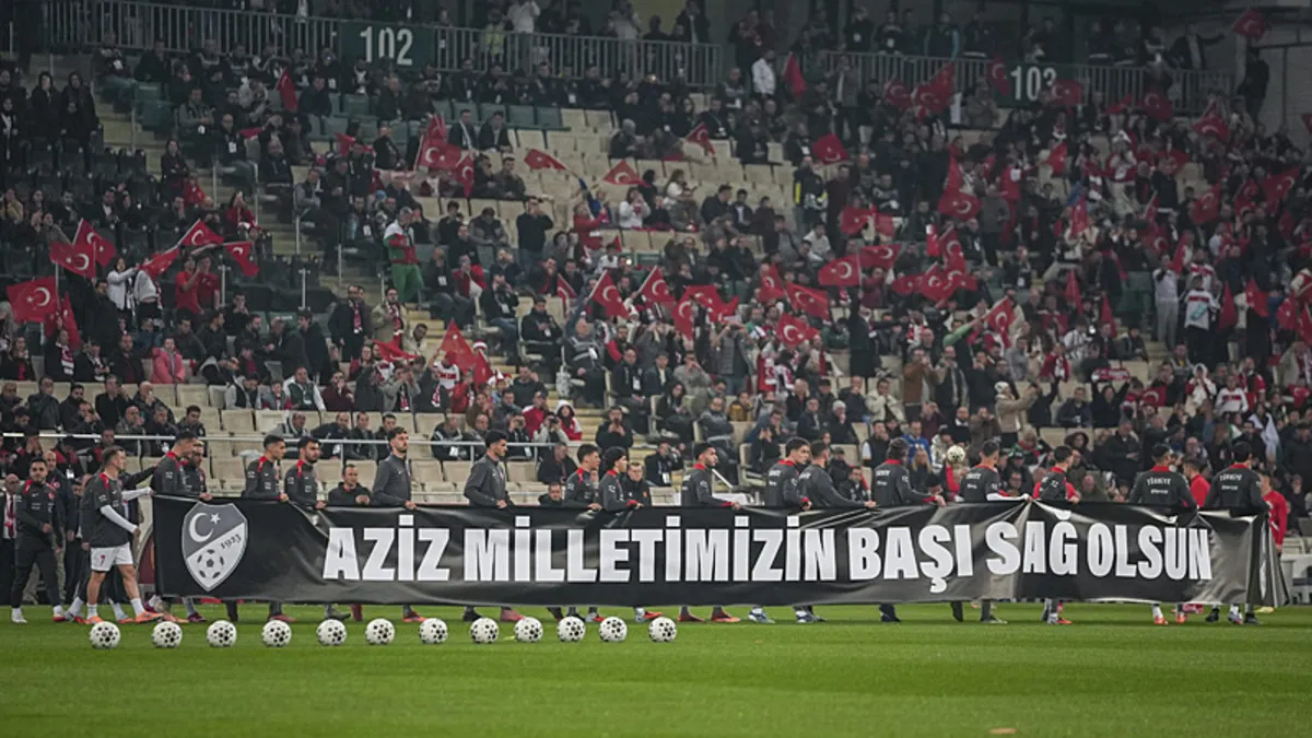 Türkiye - Bulgaristan maçında 20 şehidimiz unutulmadı