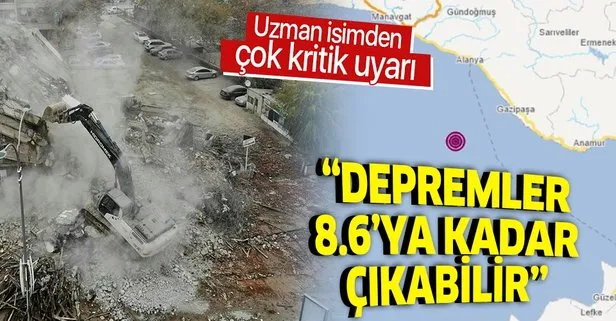 5 Aralık Antalya depreminden sonra uzmanlardan son dakika uyarısı: Depremler 8,6’ya kadar çıkabilir!