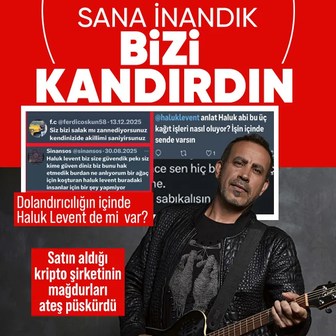Dolandırıcılığın içinde Haluk Levent de mi var? Zararı karşılayacağım sözünü unuttu: Mağdurlar ateş püskürdü