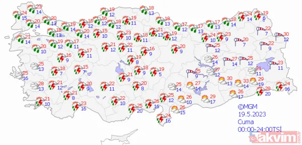 HAVA DURUMU | Meteoroloji’den 17 kente sarı kodlu uyarı! Sel, su baskını, hortum geliyor dikkat | 17 Mayıs 2023 hava durumu - 6