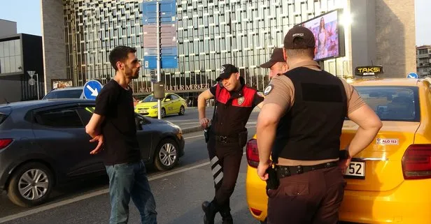 Taksim Meydanı’nda ticari takside uyuşturucu madde çıktı