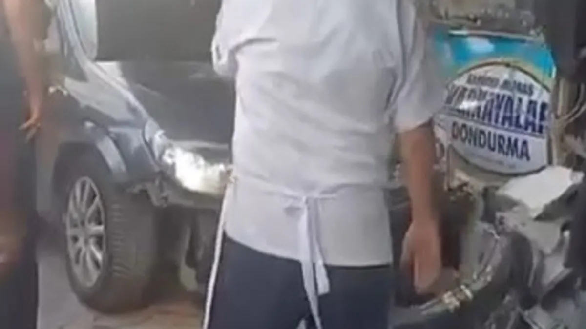 Beykoz’da kontrolden çıkan otomobil yayalara çarptı