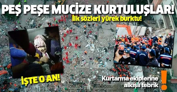 Son dakika: İzmir depreminde mucize kurtuluşlar!