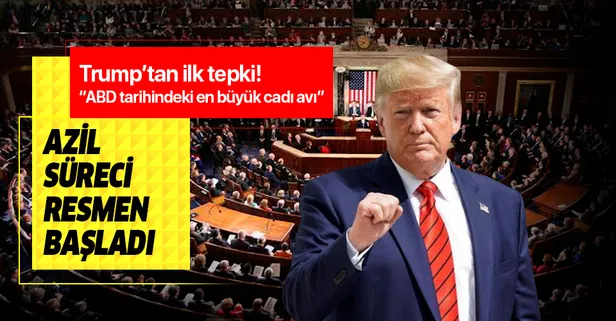 Son dakika: Temsilciler Meclisi onayladı! Trump'ın azil süreci resmen başladı...