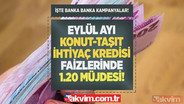 En Makul Teklif Geldi! Resmen Çığır Açacak! %1.20'Ye Kadar Düştü! Eylül Ayı Taşıt-Konut-İhtiyaç Kredi Faiz Oranları, Özellikle Ev, Araba Alacaklar Tarafından...