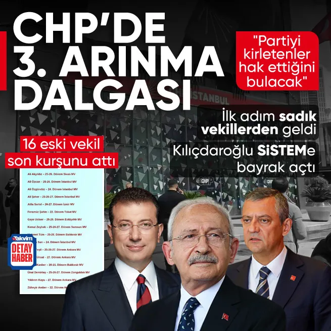 CHPde 3. arınma dalgası! Eski vekillerden Özgür Özele temiz siyaset mektubu