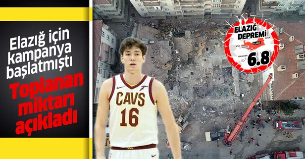 Cedi Osman Elazığ için toplanan bağışın miktarını duyurdu!