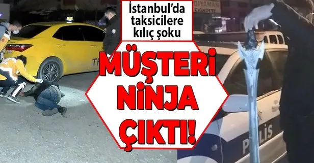 İstanbul Ataşehir’de taksi durağında kılıçlı dehşet!