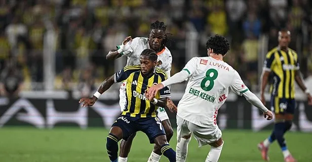 Kanarya'ya soğuk duş! Fenerbahçe - Alanyaspor: 2-2 | MAÇ SONUCU