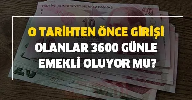 Emeklilik Yasi Icin Iki Farkli Kriter Var 1991 Ve 1999 Oncesi Sgk Girisi Olup 3600 Gun Prim Odemis Olan Emekli Olur Mu Takvim