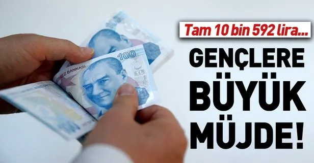 İş kuran gence 10 bin 592 TL