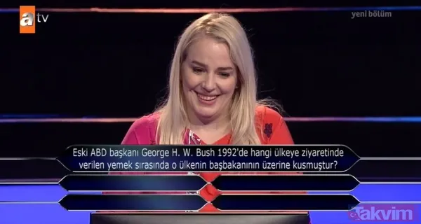 Kim Milyoner Olmak İster'de dikkat çeken soru: George W. Bush hangi ülke başbakanının üzerine kusmuştur? - 3