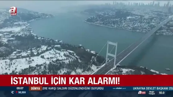 İstanbul için kar alarmı!
