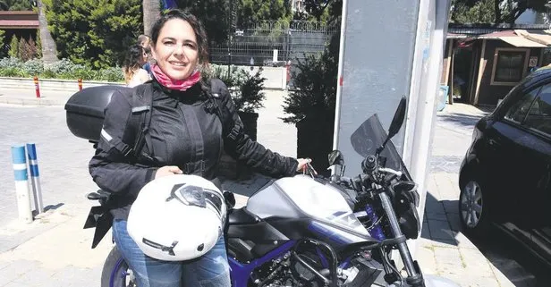 Öznur Vardar, motosikletiyle İzmir’den Mardin’e karne hediyesi masal kitapları götürecek