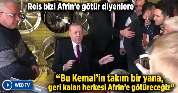 Cumhurbaşkanı Erdoğanın esnaf ziyareti