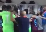 Ziraat Türkiye Kupası'nda finale yükselen Trabzonspor soyunma odasında büyük sevinç yaşadı