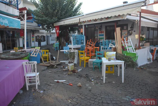 İzmir Seferihisar'da meydana gelen depremin yarattığı yıkım sabah havadan görüntülendi - 41