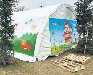 Minika Oyun Çadırları depremzede çocuklar için ziyarete açıldı