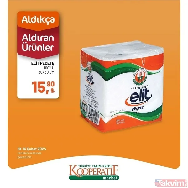 Tarım Kredi market 10-16 Şubat fiyat listesi! 41 üründe dev indirim! Peynir, 94.90 TL, Çay 54.90 TL, 6'lı kağıt havlu 54.90 TL... - 19